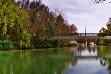 Fototapeta premium Rivera del rio Tajo , Aranjuez , Madrid , España.