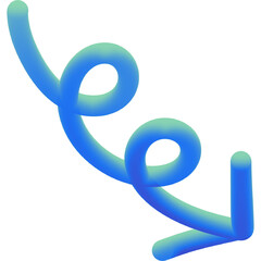 Obraz premium blue arrow