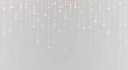 Shooting stars, glittering sparks. Yellow particles with tails of scattered small particles falling down on transparent background. Shining golden dust bokeh png with flare, blur confetti. 