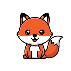 Obraz premium Cute Fox Character. (1)
