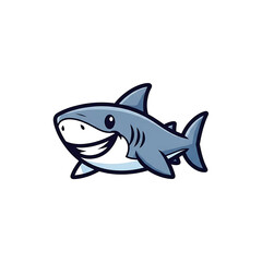 Obraz premium Shark Cartoon Character.