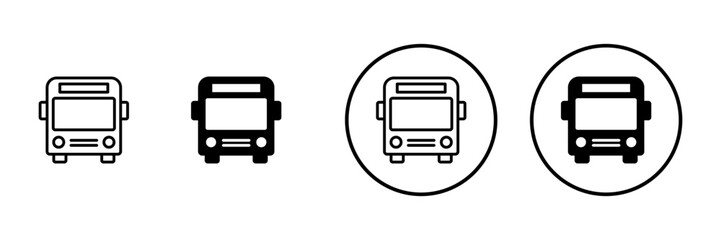 Bus icon vector. bus sign and symbol