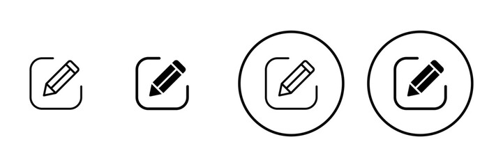 Edit icon vector. edit document sign and symbol. edit text icon. pencil. sign up