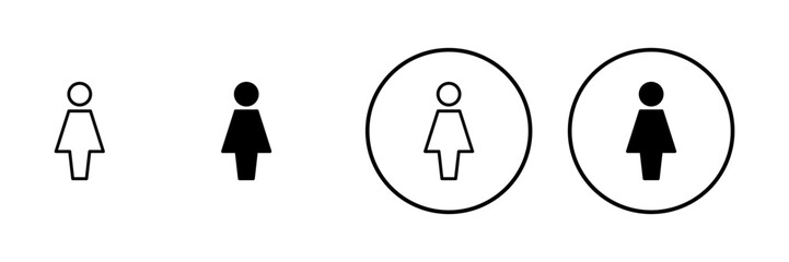 Female icon vector. woman sign and symbol