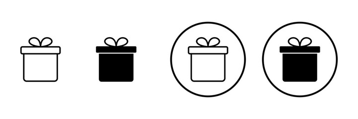 Gift icon vector. gift sign and symbol. birthday gift