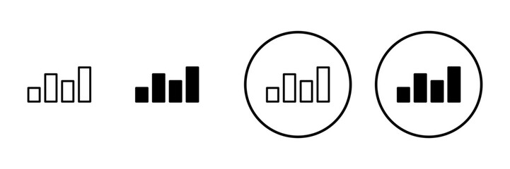 Growing graph icon vector. Chart sign and symbol. diagram icon