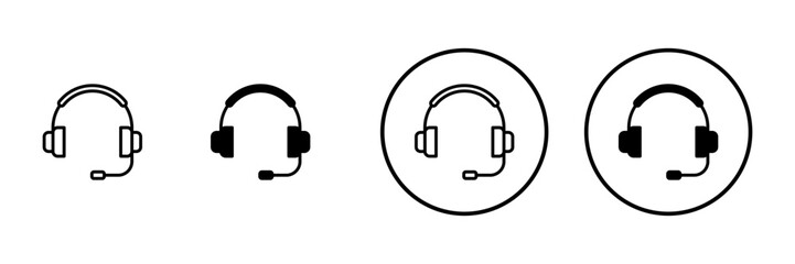 Headphone icon vector. Headvector sign and symbol