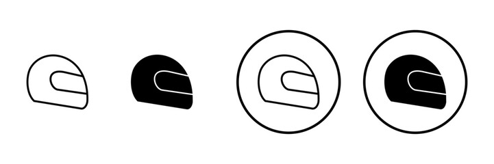 Helmet icon vector. Motorcycle helmet sign and symbol. Construction helmet icon. Safety helmet