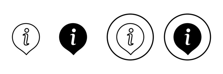 Information sign icon vector. about us sign and symbol. question mark icon