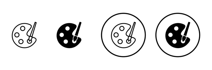 Paint icon vector. paint brush sign and symbol. paint roller icon vector