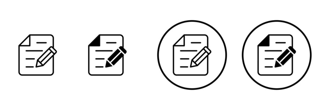 Note icon vector. notepad sign and symbol