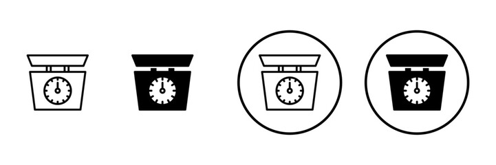 Fototapeta premium Scales icon vector. Weight scale sign and symbol
