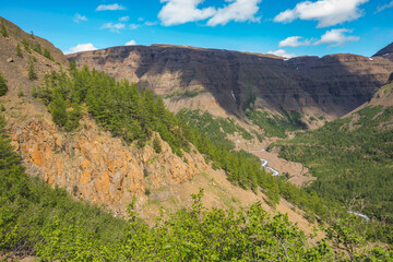 Putorana Plateau landscape. Russia, Krasnoyarsk region