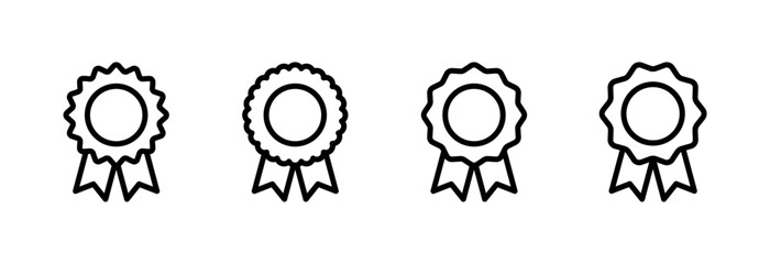 Badge icon vector illustration. Awards icon vector. Achieve sign and symbols. Stamp