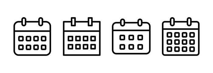 Calendar icon vector illustration. Calender sign and symbol. Schedule icon symbol