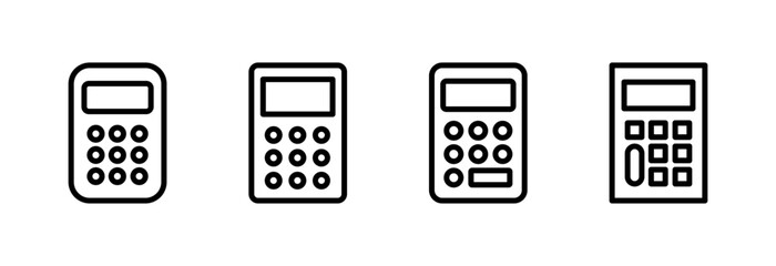 Calculator icon vector illustration. Accounting calculator sign and symbol.