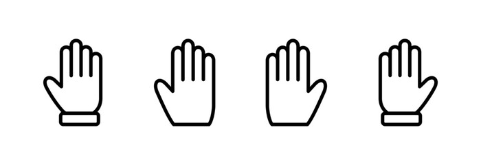 Hand icon vector illustration. hand sign and symbol. hand gesture