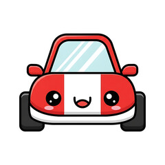 Cute Cartoon Car. (2)