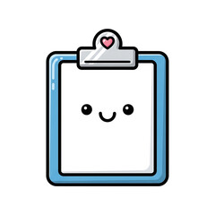 Cute Clipboard Cartoon. (2)