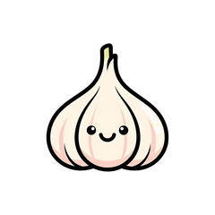Cute Garlic Cartoon. (14)