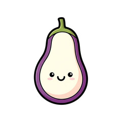 Cute Eggplant Cartoon. (10)