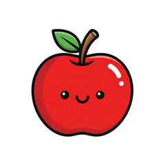Cute Apple Illustration. (2)