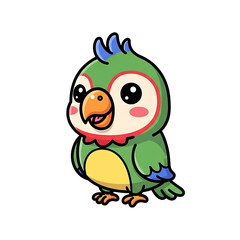 Cute Parrot Cartoon.