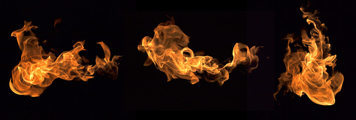 Fire flames collection