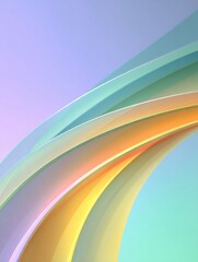 Obraz premium Gradient Lights Create a Pastel Festival Scene at Twilight With Smooth Lines and Gentle Colors for a Minimal Visual Experience