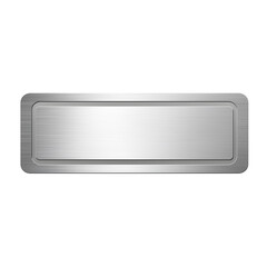 Fototapeta premium Sleek rectangular metallic handle with a modern minimalist design isolated on transparent background