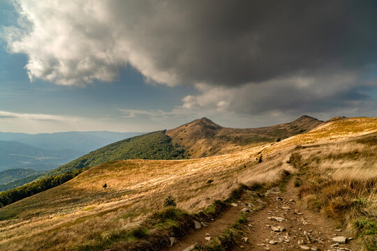 Polonina Wetlinska, Bieszczady mountain, Bieszczady National Park, Poland.