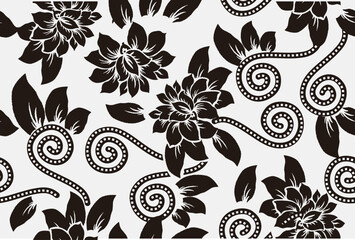 Floral motifs as inspiration for various printing needs, Indonesian Batik © Niyaska