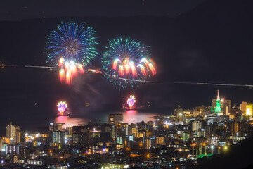 別府の花火（大分県別府市）