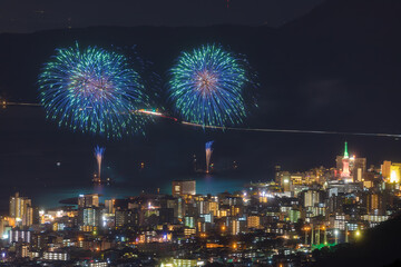 別府の花火（大分県別府市）