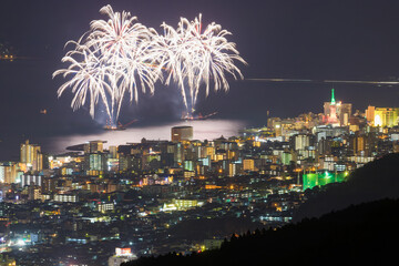 別府の花火（大分県別府市）