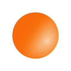 Orange ball isolated on white