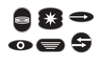 Illustration design element cyber isolated unique