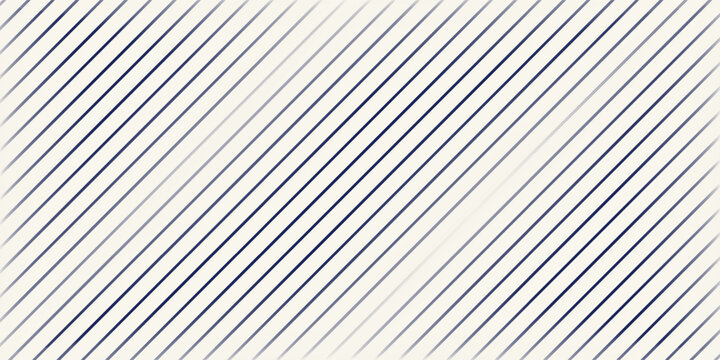 Blue diagonal stripes abstract background. Thin slanting line wallpaper. Seamless pattern with simple classic motif. Digital paper for scrapbook, textile print, page fill.