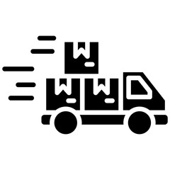 Delivery Truck glyph icon