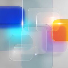 Abstract geometric shapes in vibrant colors with a modern design  