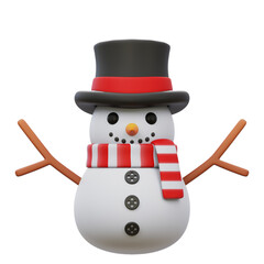 snowman with red hat