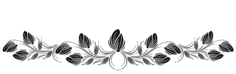 Tulip Flower Sketch Collection. Black and white flower drawings. With attractive black and white lines on a white background. Hand-Drawn Botanical Illustrations for invitations, greeting cards, etc. V