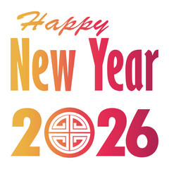 new year Gradient icon