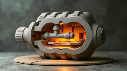 Decorative ornament of bright core mechanical device