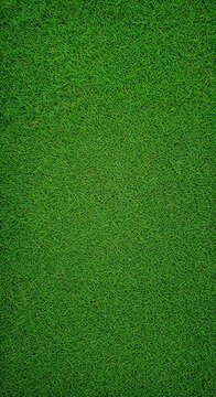 A perfectly manicured green grass lawn provides a vibrant, lush, and uniform natural texture viewed from directly above, offering a clean background.