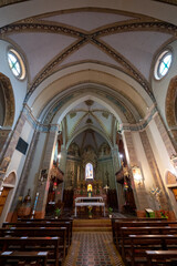 Fototapeta premium Interior of Chiesa di San Carlo Borromeo - Castalletto, Italy