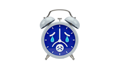 Sad Alarm Clock Crying - Time Concept