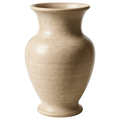 Empty ceramic vase with simple design and smooth texture, perfect for minimalist home decor or artistic display