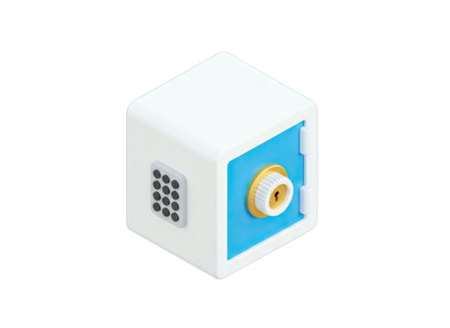 Safe Box with Keypad and Lock: Security Concept - Powered by Adobe