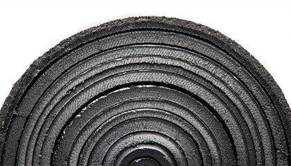 Naklejka premium Carbon Graphite Pencil Lead Texture Cross Section